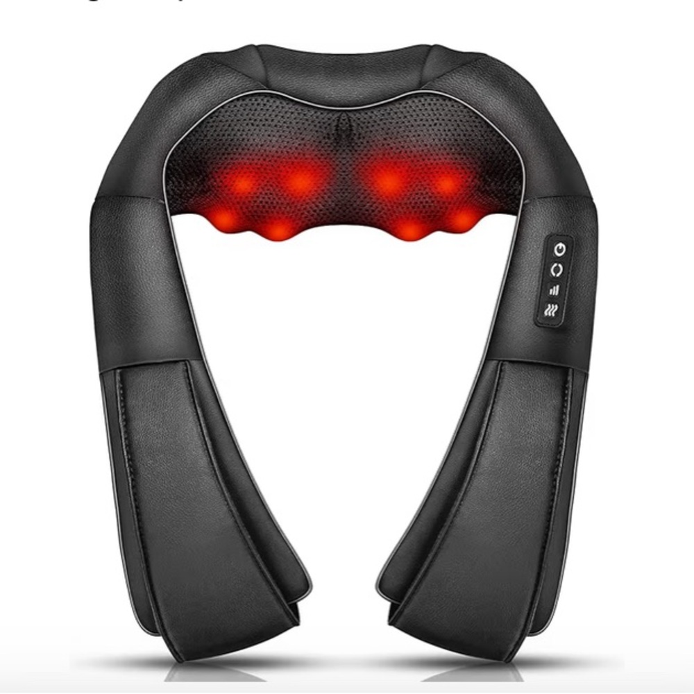 Black Neck and Shoulder Massager with Heat